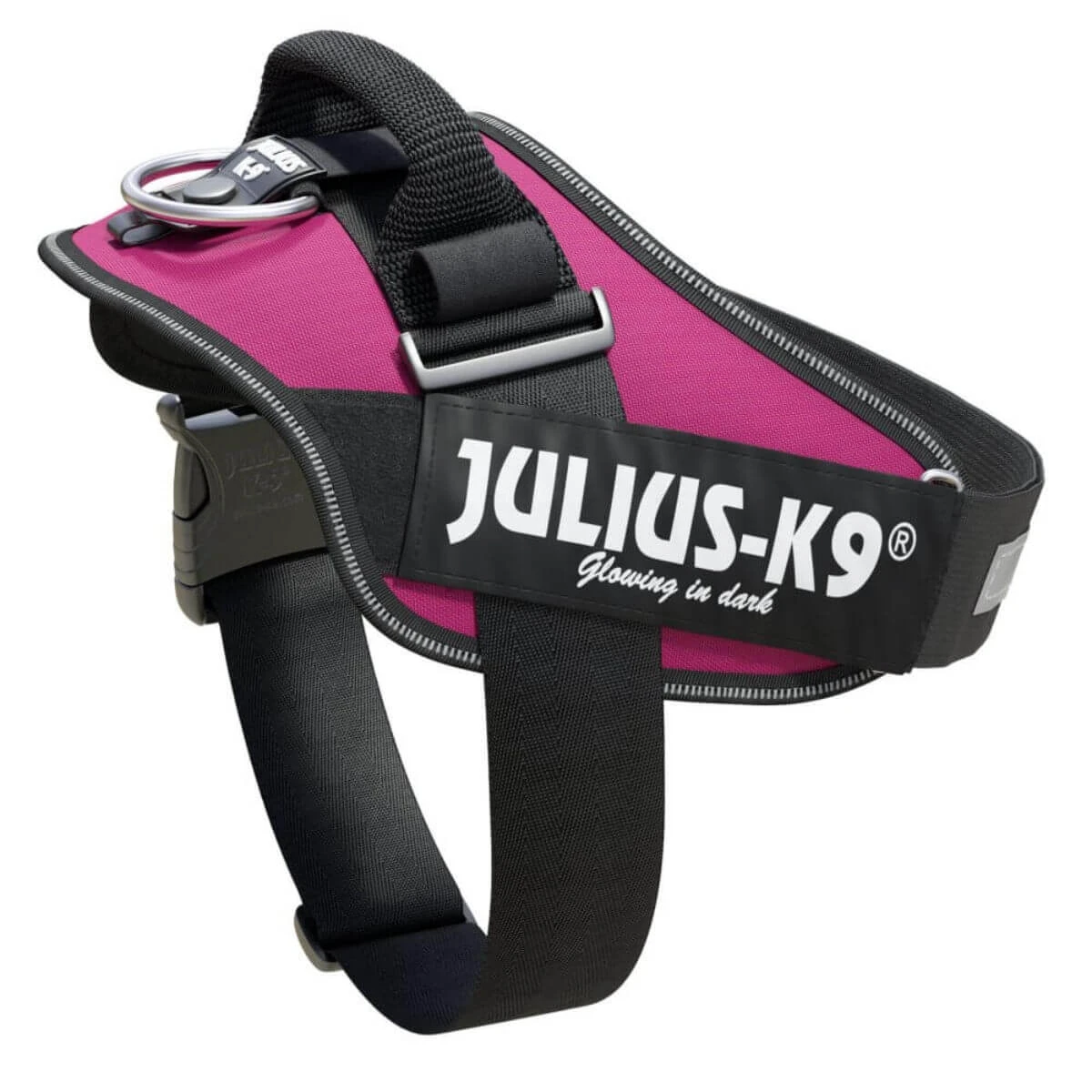JULIUS-K9 IDC Power, Hundegeschirr, M, 14-25kg, dunkelrosa