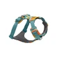 RUFFWEAR Front Rage Spring Mountains, dubbel harnas (borst&rug) hondentraining, verstelbaar, reflecterend, groen en oranje, XS(33-43cm)