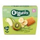 Piure ecologic bio cu mere, Kiwi, banane si biscuiti, +6 luni, 400 gr, Organix