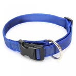JULIUS-K9 Color & Gray, collare regolabile con maniglia per cani, nylon, 25mm x 39-45cm, blu