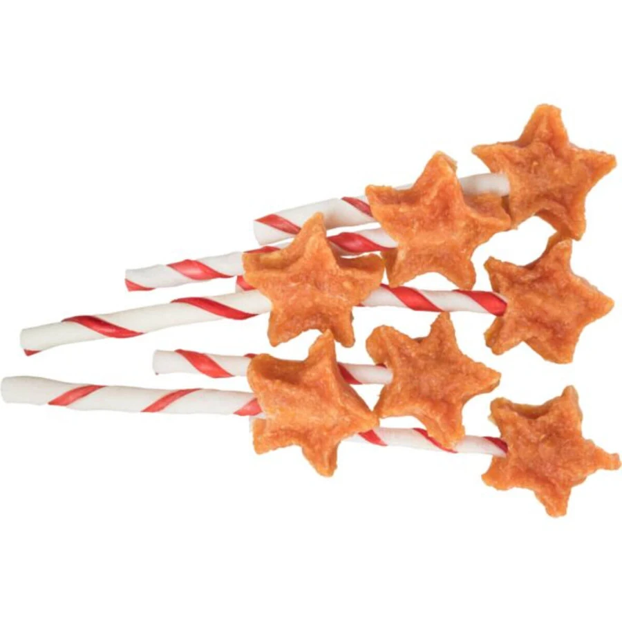 TRIXIE Christmas Lollipop Star, XS-XL, Pollo, recompensa perros, 14g