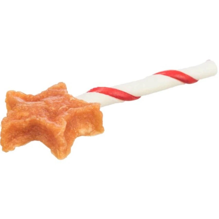 TRIXIE Christmas Lollipop Star, XS-XL, Pollo, recompensa perros, 14g
