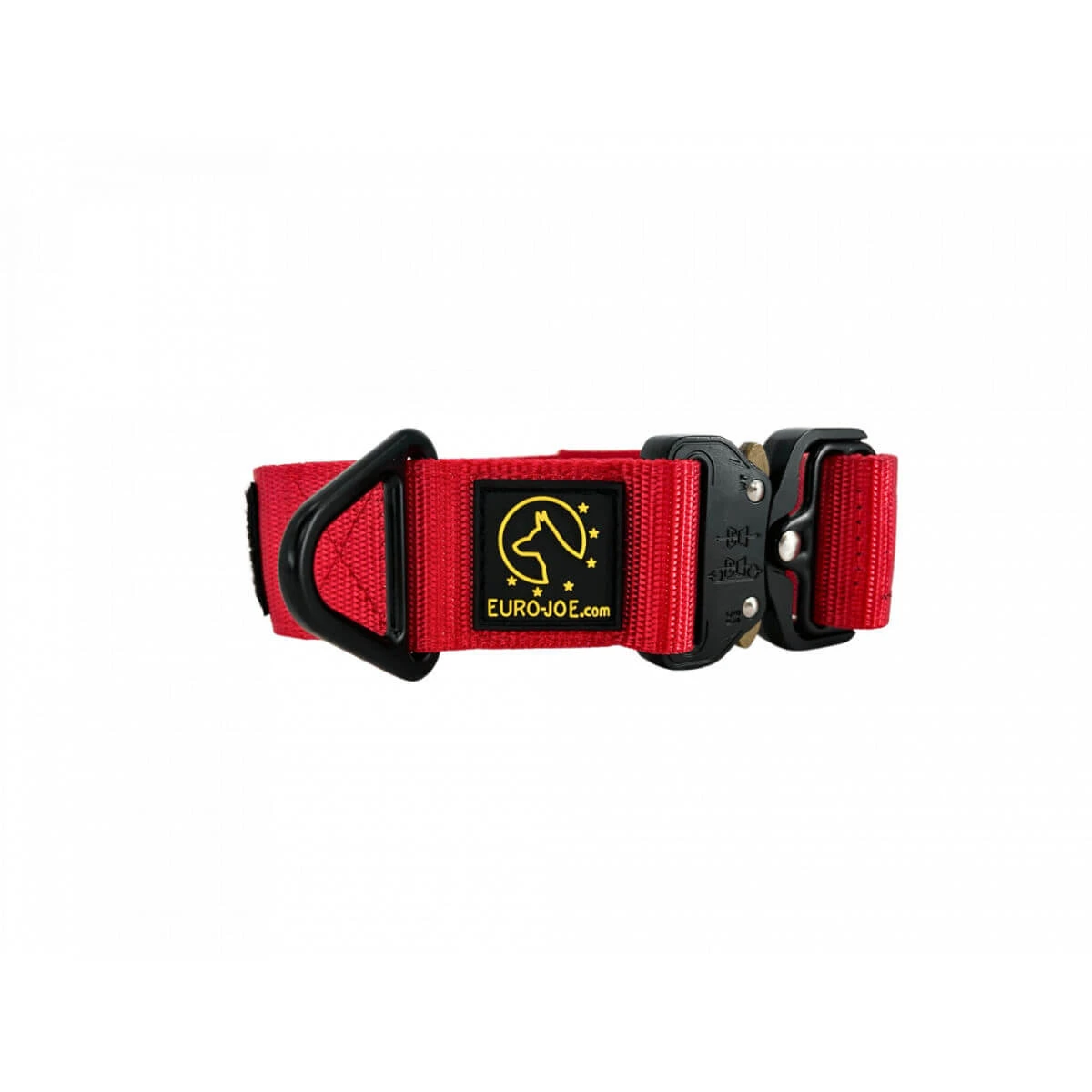 EURO JOE Tactical, Hundehalsband, verstellbar, Nylon, rot, Cobra-Schnalle, L(26-52 x 3.8cm)