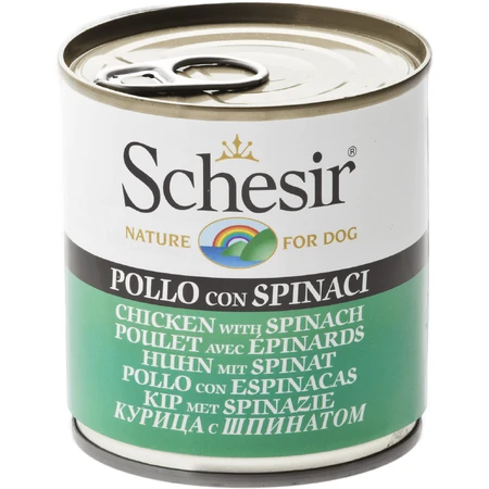 Schesir Dog Adult Huhn und Spinat, 285 g