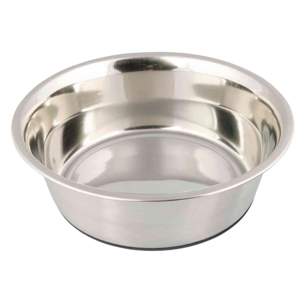 TRIXIE Edelstahl, Hundenapf, rund, rutschfest, Edelstahl, silber, M-L(1.7l, ⌀21cm)