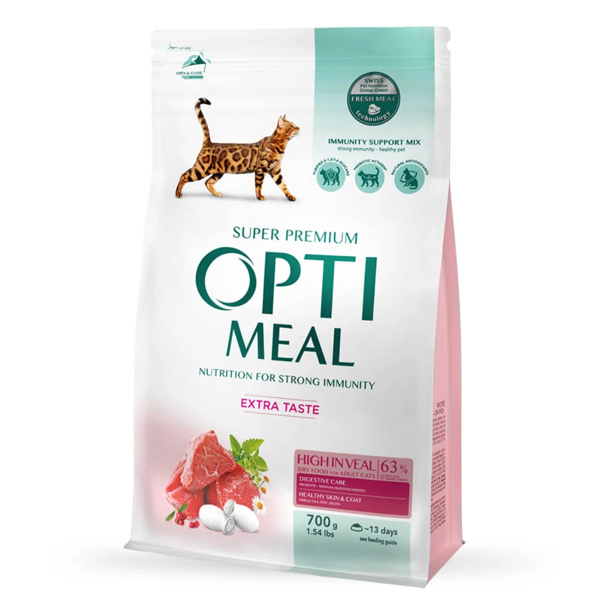 OPTIMEAL, Rindfleisch, Katzentrockenfutter, 700g