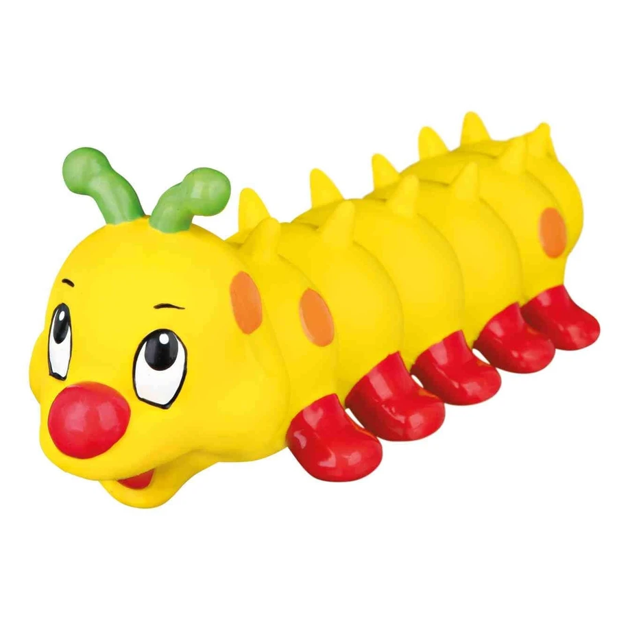 Trixie, oruga de juguete para perros, con sonido, látex, 26cm, multicolor
