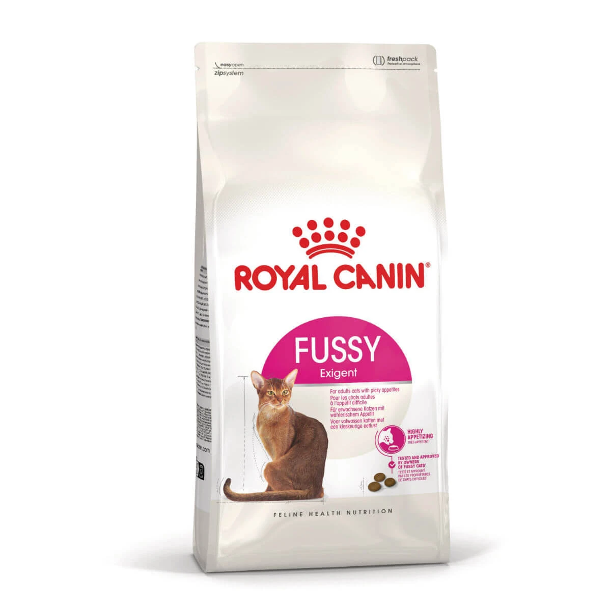 ROYAL CANIN Feline Feline Health Nutrition Fussy, Trockenfutter für Katzen mit wählerischem Appetit, 2 kg