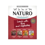 NATURO Low Grain, XS-L, Lam en Groenten, nat graanarm hondenvoer, tray, (in aspic), 400g