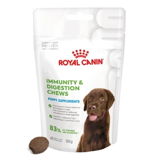 ROYAL CANIN Immunity & Digestion Chews Puppy Supplements, sachet de récompenses fonctionnelles pour chiens juniors, système immunitaire, système digestif, 100g