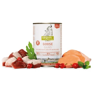 ISEGRIM, XS-XL, Gans, graanvrij natvoer in blik, (in saus), 400g