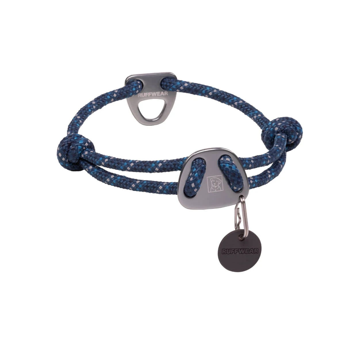 RUFFWEAR Knot a Collar Blue Moon, verstellbar, reflektierend, blau, M(36-51 x 0.7cm)
