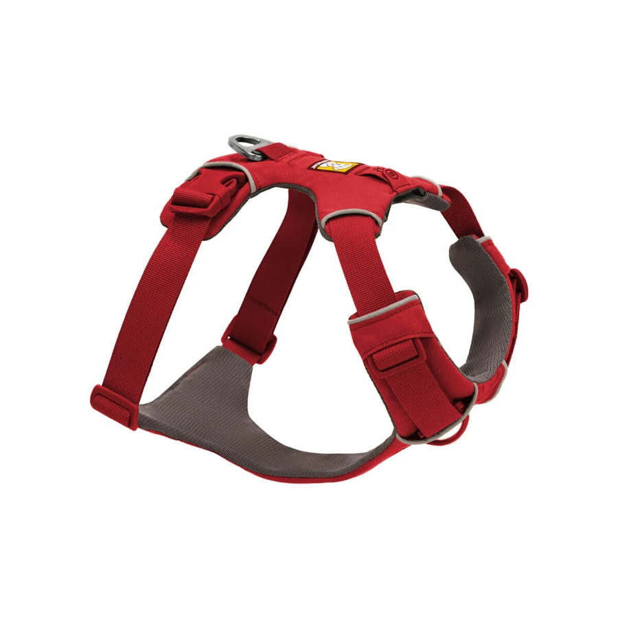 RUFFWEAR Front Rage Red Canyon, podwójne szelki (na klatkę piersiową i plecy) do tresury psów, regulowane, odblaskowe, czerwone, XS (43-56cm): ceny i cechy