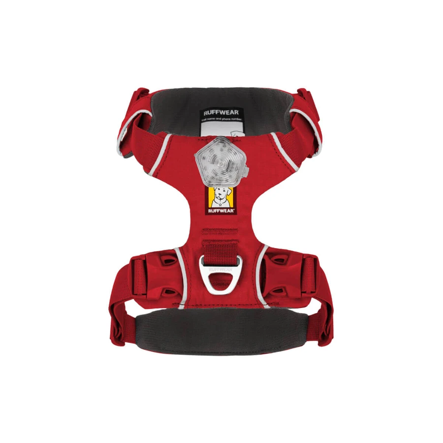 RUFFWEAR Front Rage Red Canyon, podwójne szelki (na klatkę piersiową i plecy) do tresury psów, regulowane, odblaskowe, czerwone, XS (43-56cm): ceny i cechy