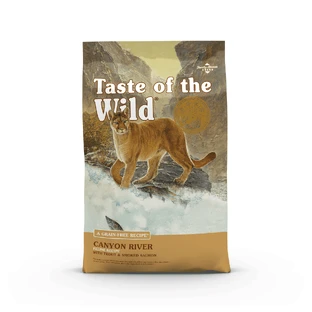 TASTE OF THE WILD Canyon River, Forelle und Lachs, getreidefreies Katzentrockenfutter, 2kg