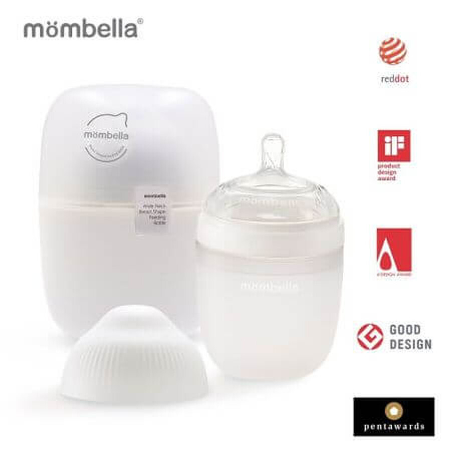 Biberon Anticolici Breast-Like, Ivory, 210 ml, Mombella