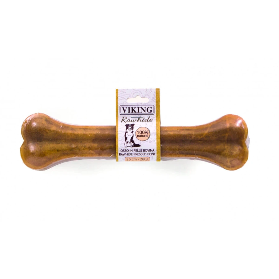 LEOPET Viking Os Piele Presata, L-XL, Vită, punguță recompense fără cereale câini, 280g