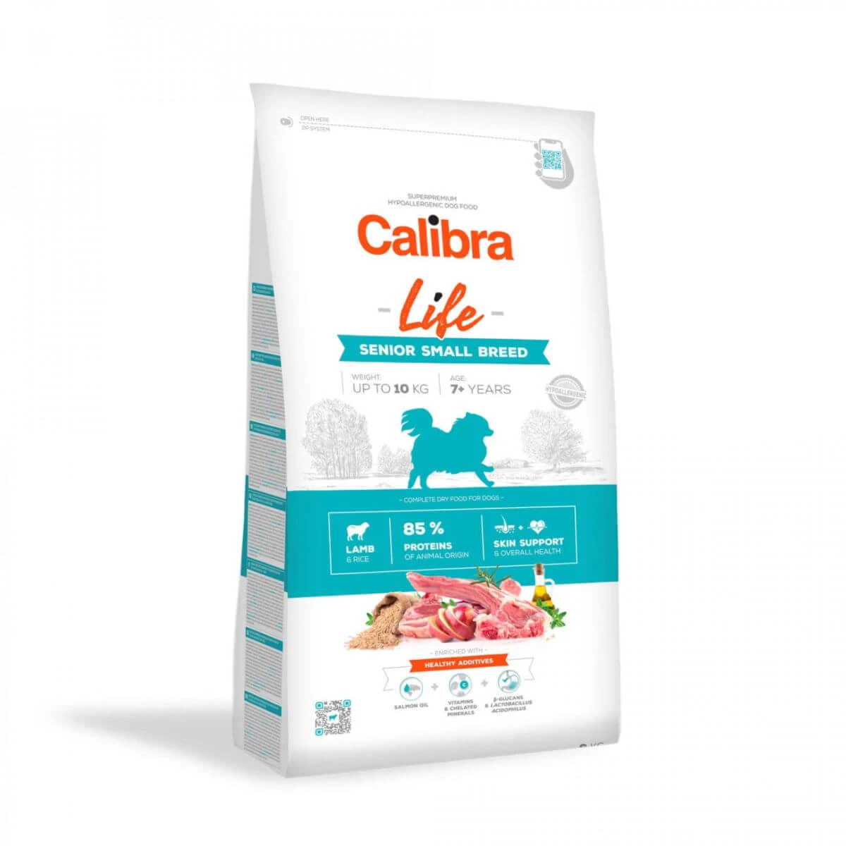 CALIBRA Life Senior Senior Small Breed, XS-S, Lamm, Trockenfutter getreidearm für ältere Hunde, 1,5kg
