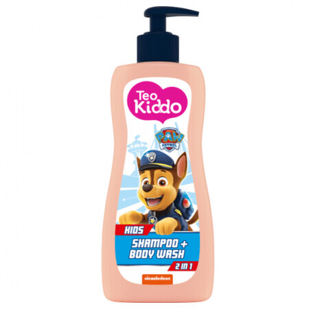 Paw Patrol Teo Kiddo 2 in 1 Shampoo und Duschgel für Jungen, 400 ml, Teo Bebe