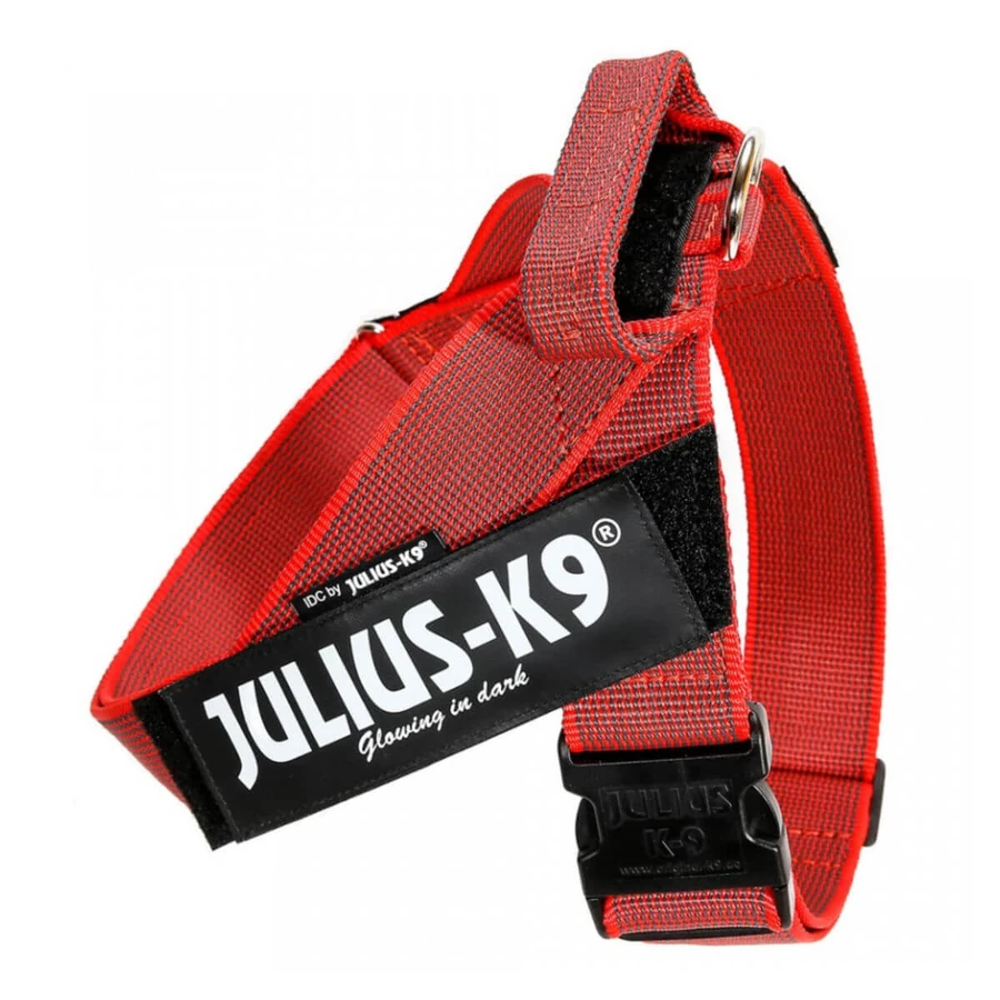 JULIUS-K9 IDC Color & Gray IDC, harness dog leash, 2XL, 40-70kg, red