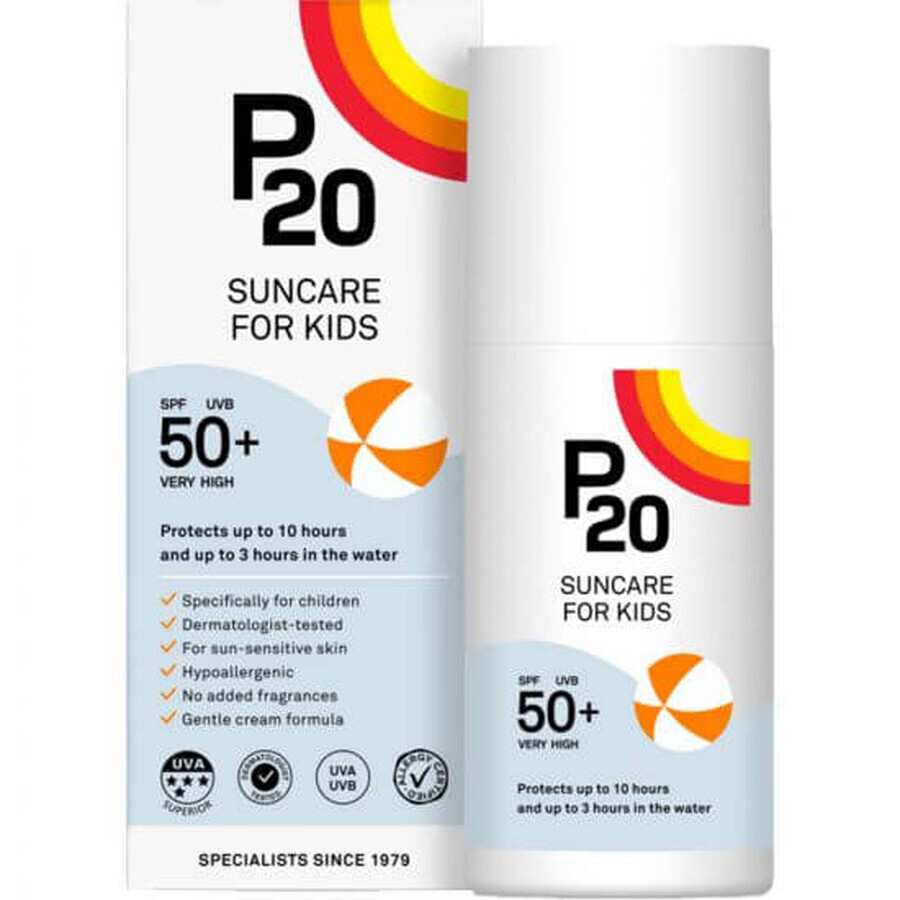 Crema pentru copii cu protectie solara SPF50+, 200 ml, Riemann P20