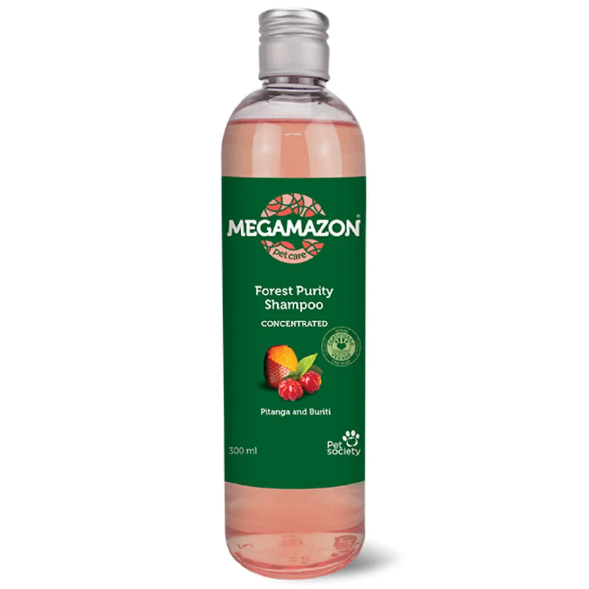MEGAMAZON Forest Purity, Shampoo für Hunde und Katzen, Pitanga und Buriti, Flasche, 300ml
