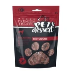 PET'S DESSERT Worst, XS-XL, Rund, graanvrij beloningszakje honden, 80g