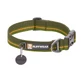 RUFFWEAR Flat Out Forest Horizon, verstellbares Hundehalsband, grün und orange, S(28-36 x 2cm)
