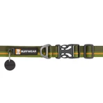 RUFFWEAR Flat Out Forest Horizon, verstellbares Hundehalsband, grün und orange, S(28-36 x 2cm)
