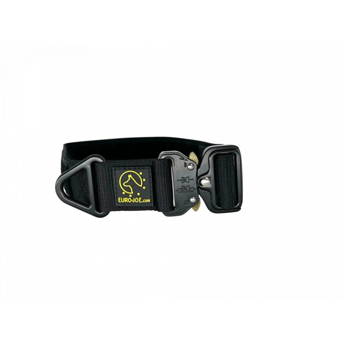 EURO JOE Tactical, Hundehalsband, verstellbar, Nylon, schwarz, Cobra-Schnalle, S(30-37 x 3.8cm)