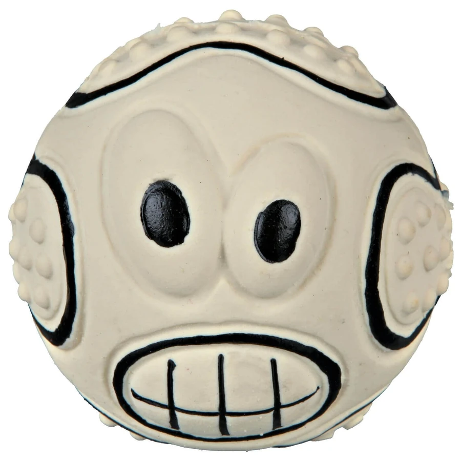 Trixie, jucărie minge sport câini, cu sunet, latex, 7cm, multicolor