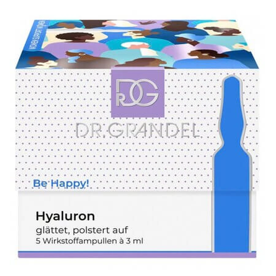 Set Fiole pentru hidratarea pielii Hyaluron, 5 x 3 ml, Dr. Grandel