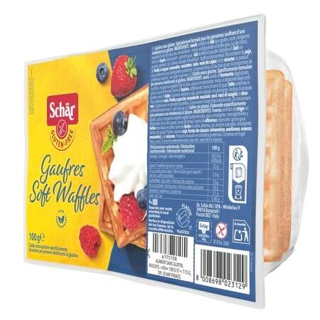 Glutenfreie Waffeln Soft Waffles, 100 g, Schar