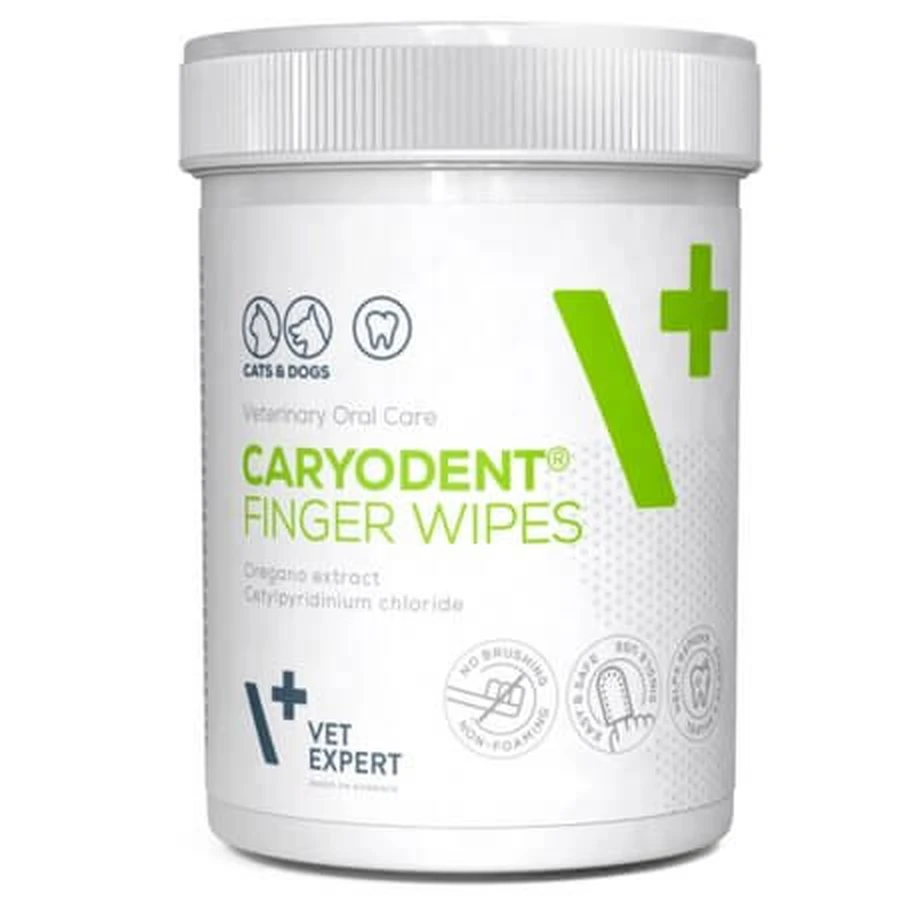 Caryodent Oral Hygiene Wipes, 50 pieces, Vetexpert