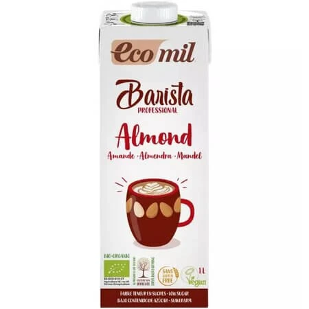 Bio-Mandelgetränk für Kaffee Barista, 1000 ml, Ecomil