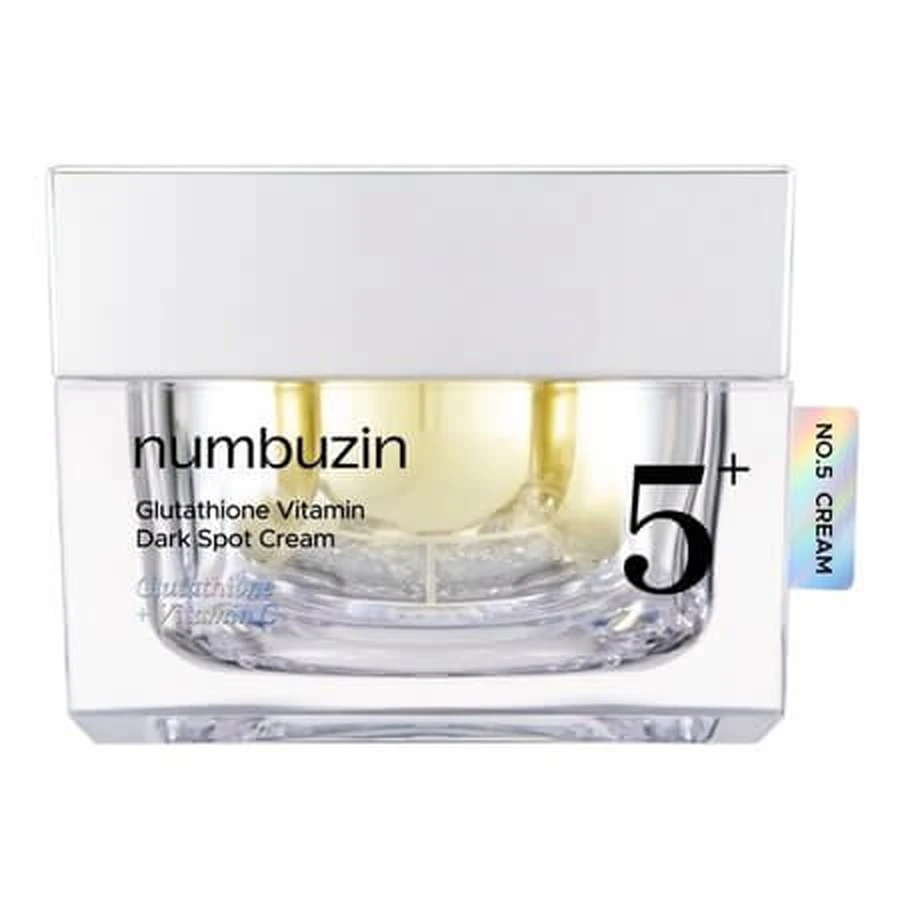 Verhelderende crème voor pigmentvlekken met glutathion en vitamine C Nr.5, 50 ml, Numbuzin