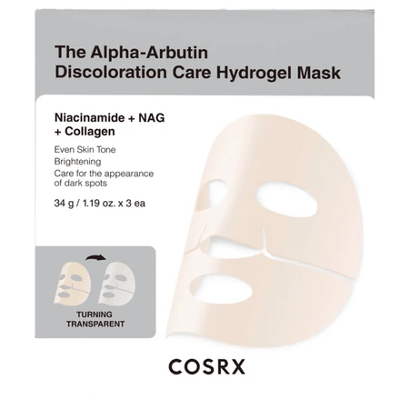 Glättende Hydrogel-Maske mit Alpha Arbutin, Niacinamid und NAG, 34 g, Cosrx