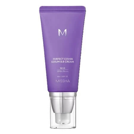 Serum BB Cream mit SPF50+ Farbton 23 Natural Beige M Perfect Cover, 50 ml, Missha