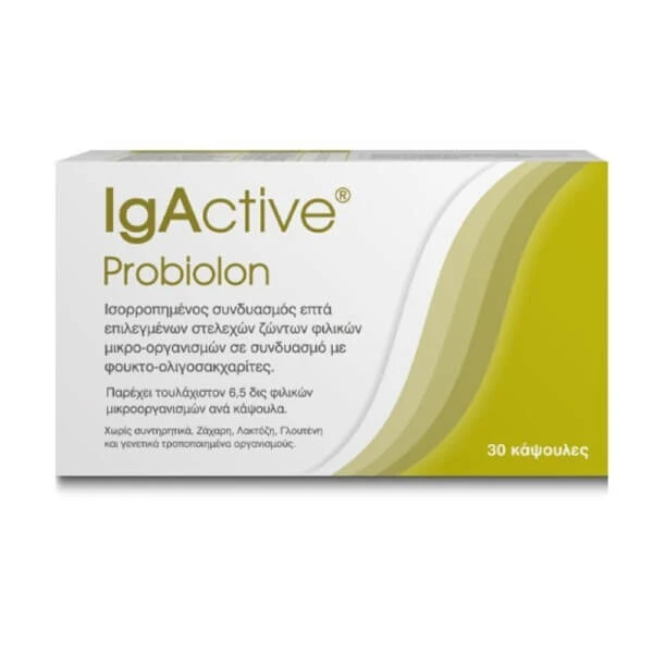 IGACTIVE Probiolon Supplement mit Probiotika und Präbiotika 30 Kapseln