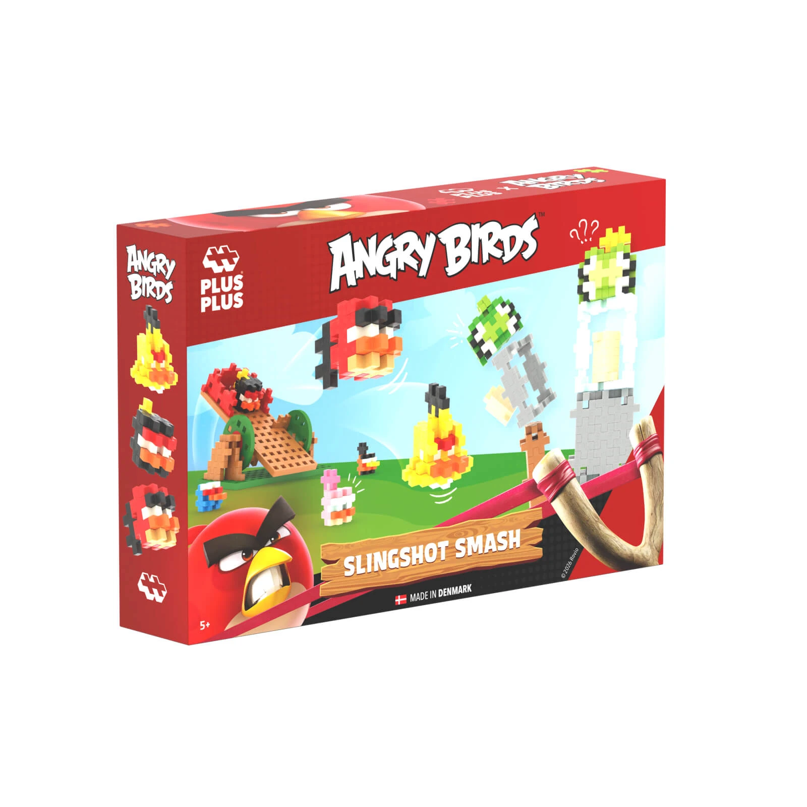 Baukasten Plus-Plus, 300 Teile, Angry Birds mit Steinschleuder
