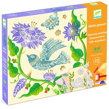 Atelier de gravure créative Passion pour les fleurs, Djeco