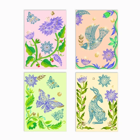 Atelier de gravure créative Passion pour les fleurs, Djeco