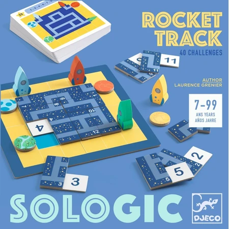 Logic game with rockets and planets, Djeco
