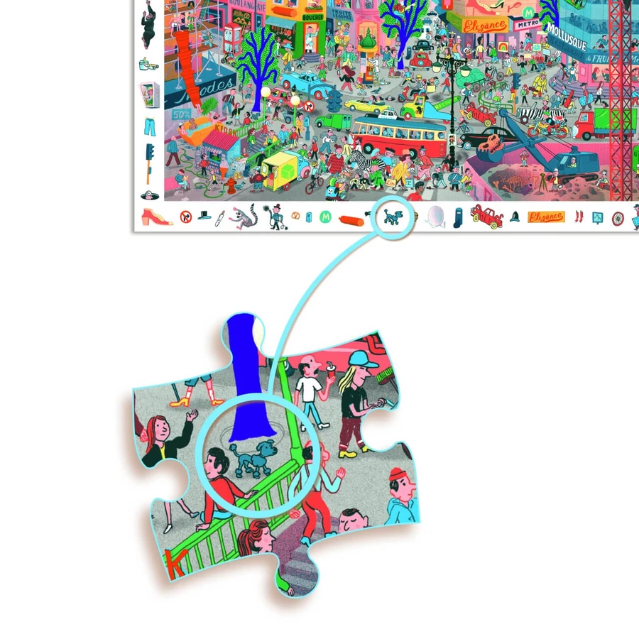 Puzzle di osservazione della città, Djeco