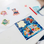 Set creativ DIY Creeaza abtibilduri cu diamond paint, Paw Patrol, Patrula Catelusilor, Totum