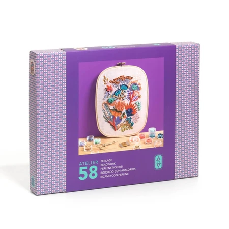 Creatieve workshop 58 voor volwassenen Kralen borduren, Djeco