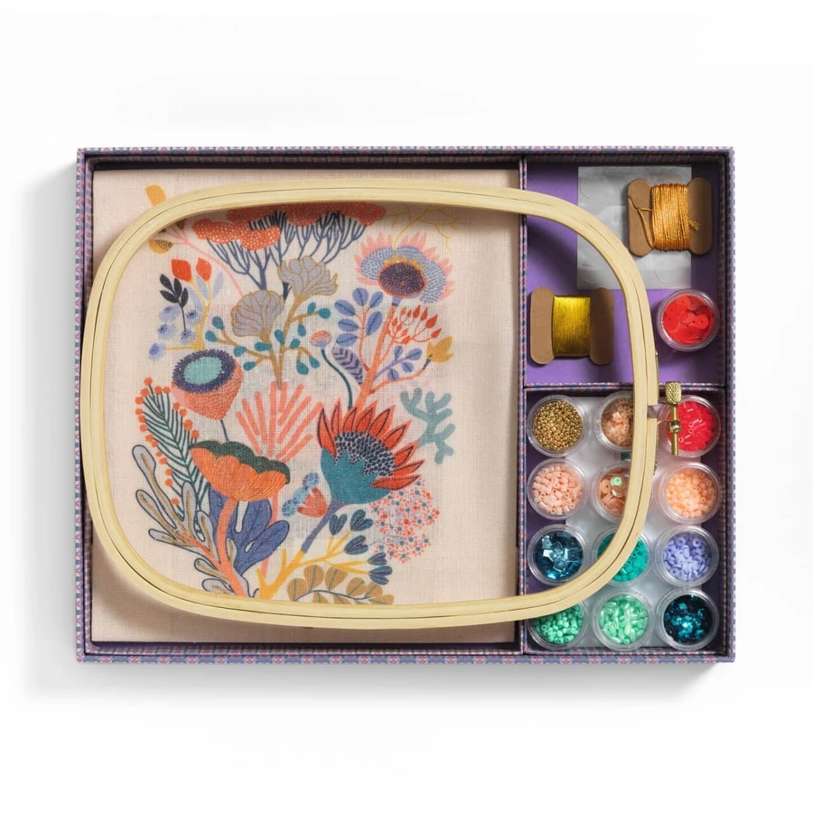 Creatieve workshop 58 voor volwassenen Kralen borduren, Djeco