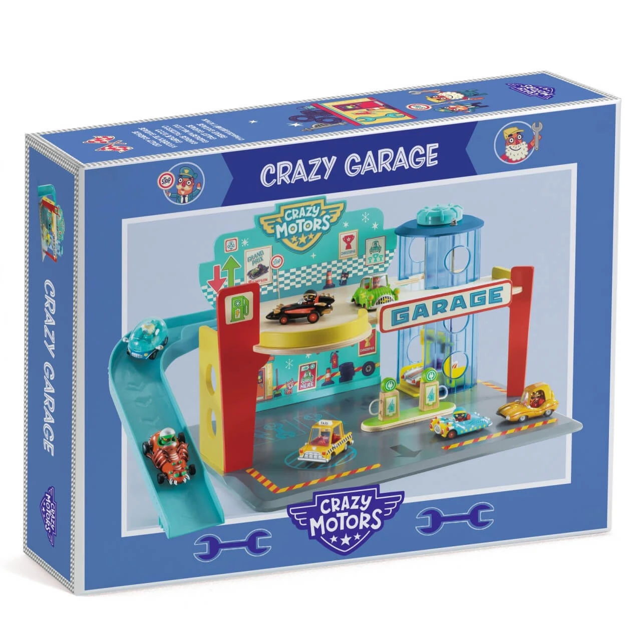Garage für Fahrzeuge von Crazy Motors, Djeco