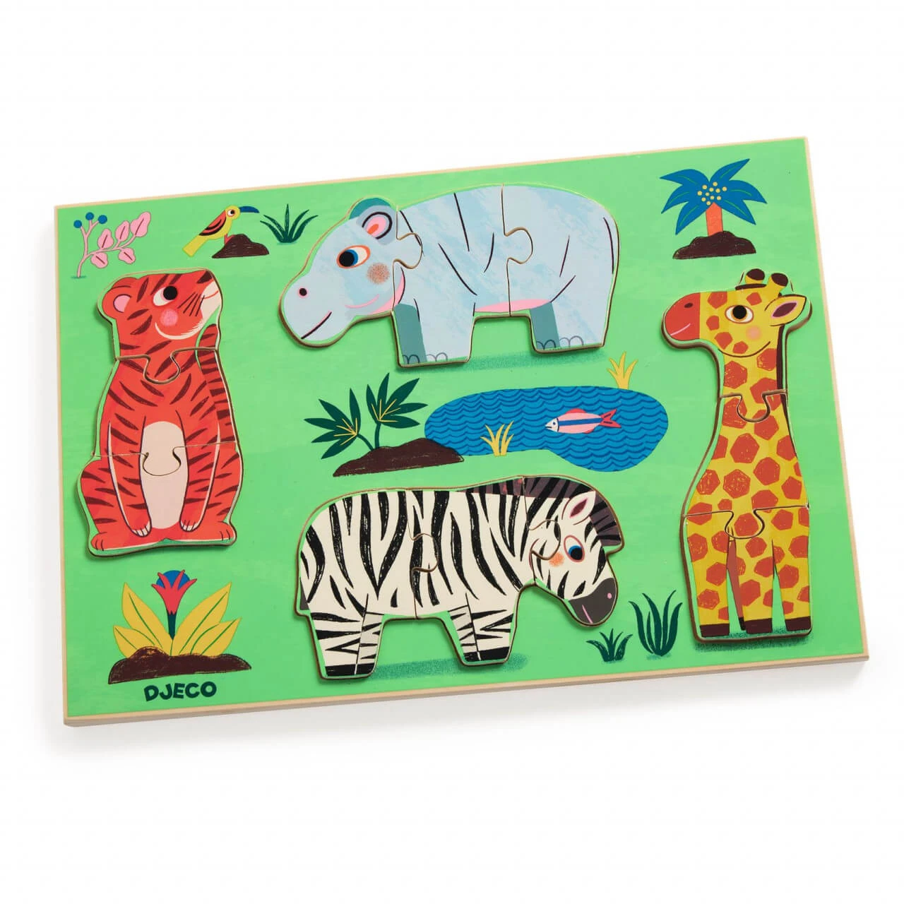 Coucou Tiger Holzpuzzle, Djeco