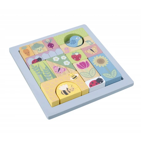Blocchi da costruzione per il giardino di primavera, Orange Tree Toys